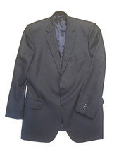 Brooks Brothers 1818 Fitzgerald Dark Navy Blue Herringbone Wave Pattern 44L/39W