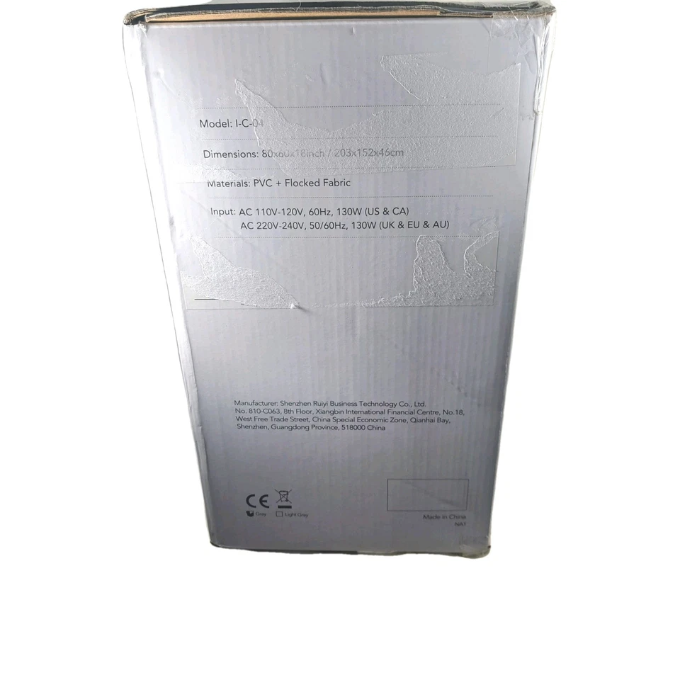 Colchão de ar iDOO Queen com bomba embutida/multicamadas/bolsa de transporte/novo-OB - Imagem 4 de 4