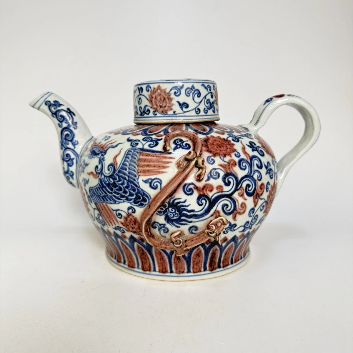 铜红中国风茶壶| eBay