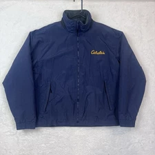 CABELAS Fleece Lined Coat 10,000 Above Sea Level Blue Mens XL Vintage Jacket