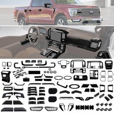 Gloss Black Center Console Trims Full Decor Kit for Ford F150 2021+ Accessories