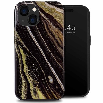 Selencia Vivid Tough Back Cover für das Apple iPhone 15  - Chic Marble