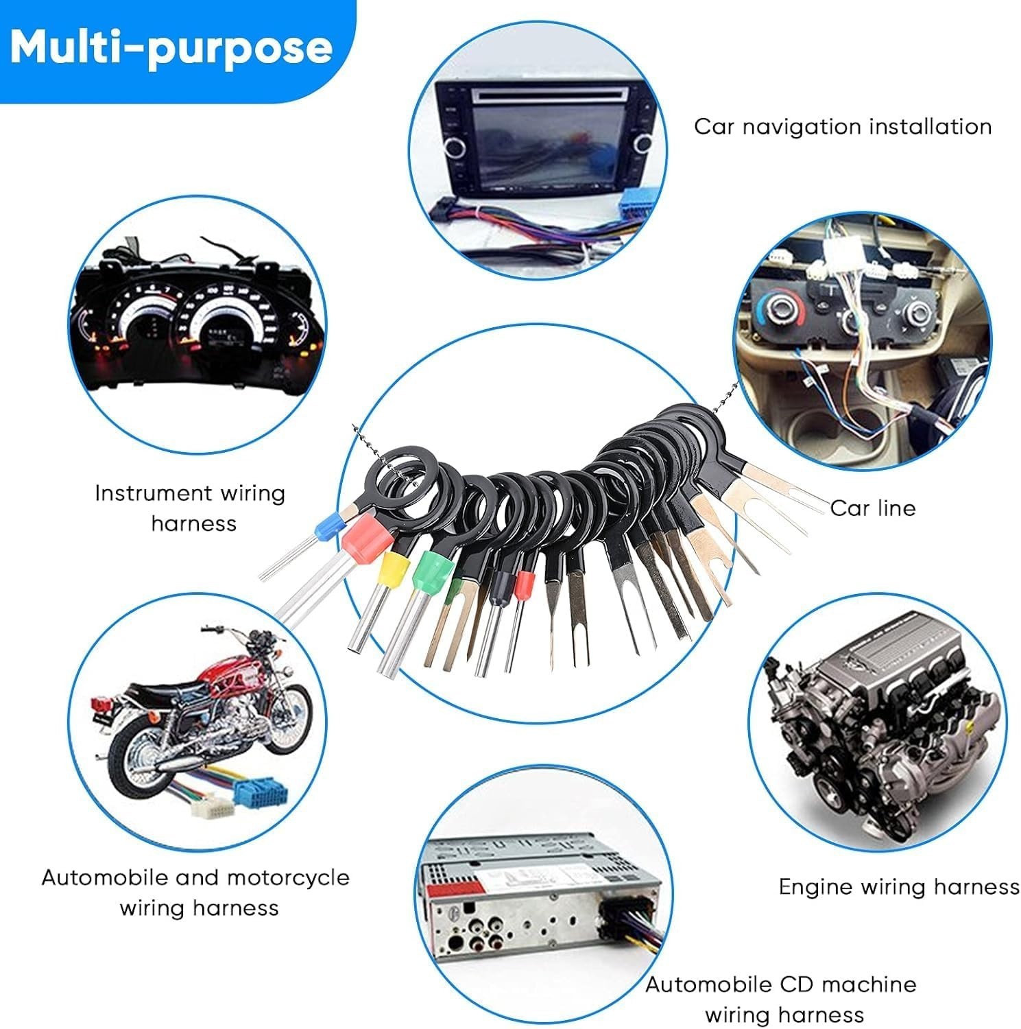 Terminal Pin Removal Tool Kit 82 Pcs Depinning Electrical Connector Pin Extra...