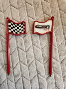 TARGET CHECKERED FLAG INK PENS FROM 1999 CHICAGO GRAND PRIX ADVERTISEMENT