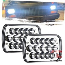 H6054 LED Headlights, 2Pcs Rectangular 5x7 7x6 LED Headlight Hi/Low Sealed