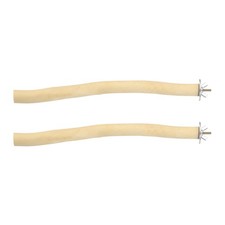 2 Pcs Natural Wooden Bird Branch Wood Perch Stand, Length 9.8'' Diameter 18mm