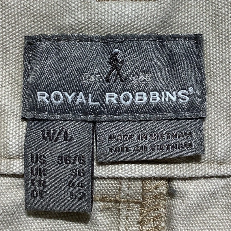 Pantalones Cortos Royal Robbins Hombre Caqui Claro Talla 36 – Informales, Viajes, Aire Libre Foto 3 de 4