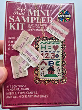 Walco 3280 Petit Point Mini Sampler Kit Pendant Vintage 1975 Sealed