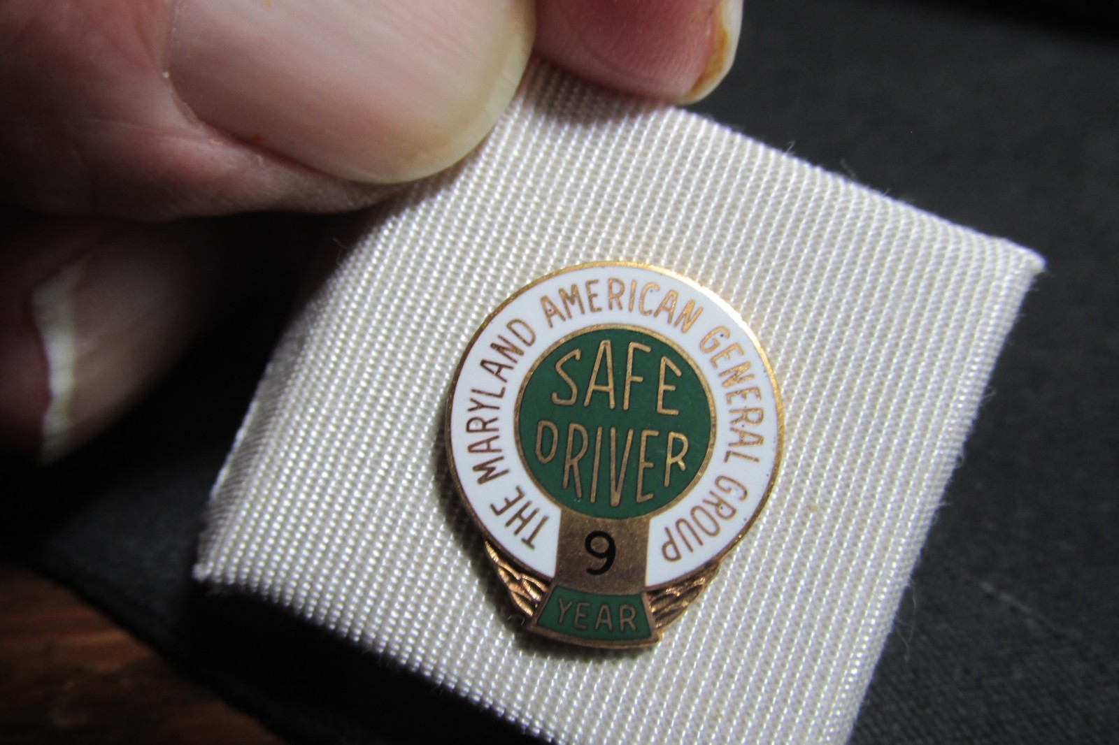 Safe Driver Pin MARYLAND American General Group Safe Driver Trucking 9 Year Tack Pin