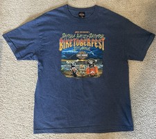 Official Harley-Davidson Daytona Biketoberfest T-Shirt Blue Men&rsquo;s XL