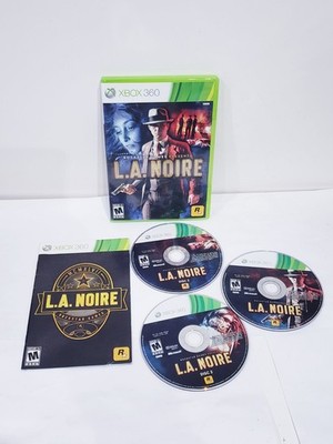 LA Noire (Microsoft Xbox 360, 2010) With Manual TESTED