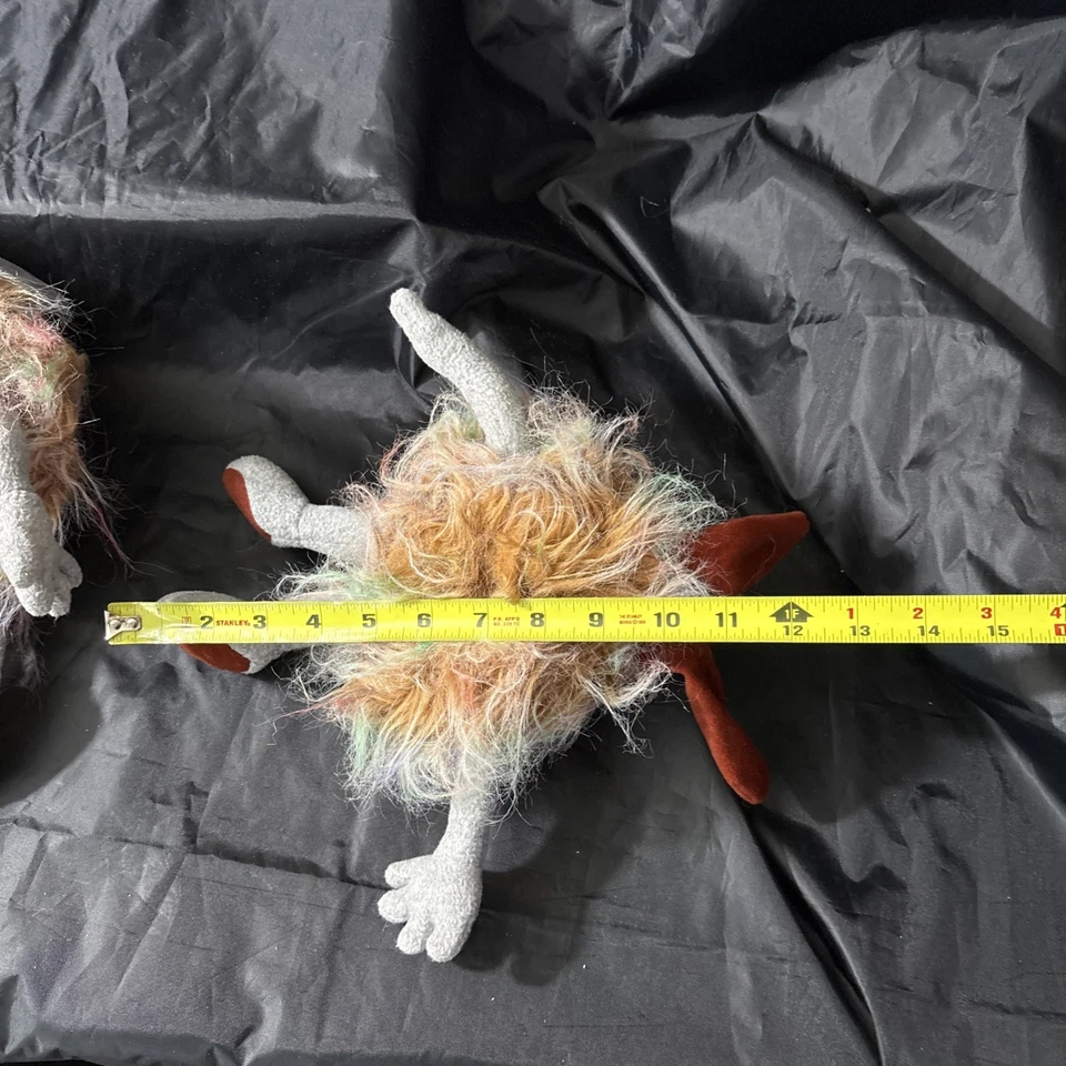 Big Comfy Couch VTG Fuzzy & Wuzzy Dust Bunnies Plush Set 1995 - Image 4 of 4