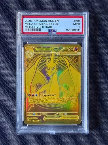 POKEMON TCG - ASCENDED HEROES - MEGA CHARIZARD Y EX 294/217 - PSA 9