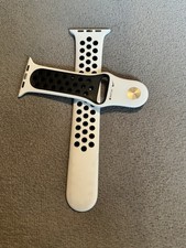 Apple Watch Nike Sport Band 44mm 42/45/46/49 OEM Pure Platinum Black M/L