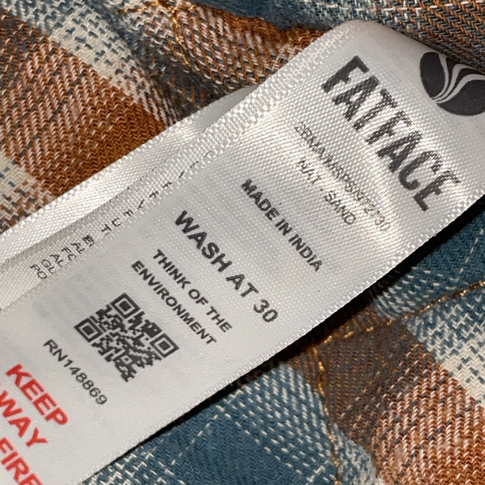 Fat Face Military Quilted Liner Jacket Size XL Tan Khaki Utility Chore Barn Work image 10