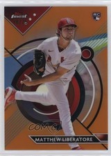2023 Topps Finest Orange Refractor 18/25 Matthew Liberatore #77 15ix