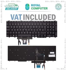UK Layout Keyboard fits Dell Latitude 5500 5501 5510 5511 Backlit Replacement