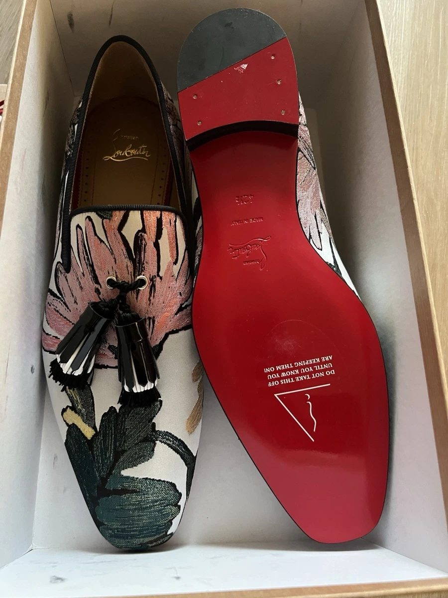 New Christian Louboutin Multicolor Men\'s Loafers Aize 42 Christian Louboutin Multicolor Dress Shoes for Men for sale  main image 2