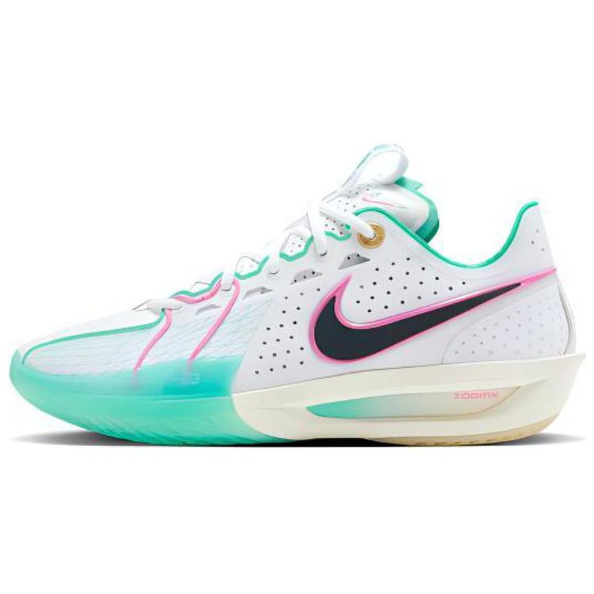 m3です♡ Nike Air Zoom GT Cut 3 EP White Teal Playful Pink for Sale