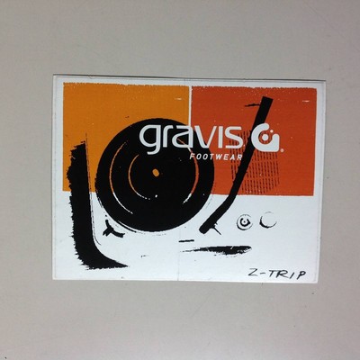 GRAVIS Limited Logo Sticker Orange Black