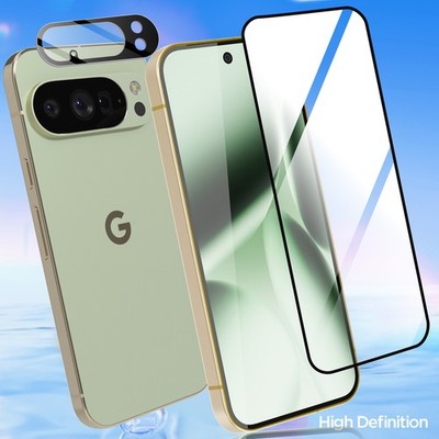 9H Tempered Glass Screen&Lens Protector Curved For Google Pixel 10 Pro XL 10 Pro