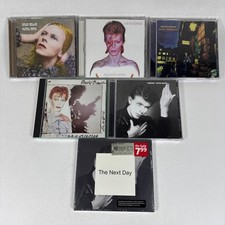 David Bowie CD Lot 6 Albums Hunky Dory Aladdin Sane Ziggy Stardust Scary