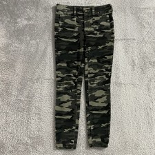 Pilcro And The Letterpress Pants Womens 26 High Rise Skinny Camouflage Corduroy