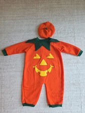 Vintage 1997 BabyGro Pumpkin Halloween Costume Large   Jack O  Lantern Romper