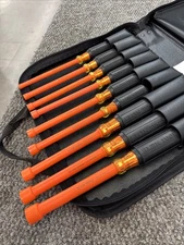 Klein Tools 33534 Insulated Nut Driver Set 9-Piece 1000V Standard SAE 3/16 - 5/8