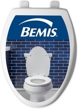 New 2 PK Bemis 170 Durable Plastic Toilet Seat Elongated White Durable Fast Ship
