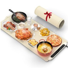 Warming Mat for Food Extra Large: 36"X16" Adjustable Silicone Food Warming Ma...