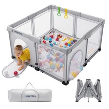 Foldable Baby Playpen 50 x50 Lightweight Portable Play Yard for Babies usbettas