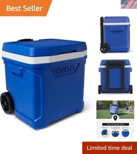 28 Qt Wheeled Cooler with Leak-Proof Design - Perfect for Outdoor Adventures