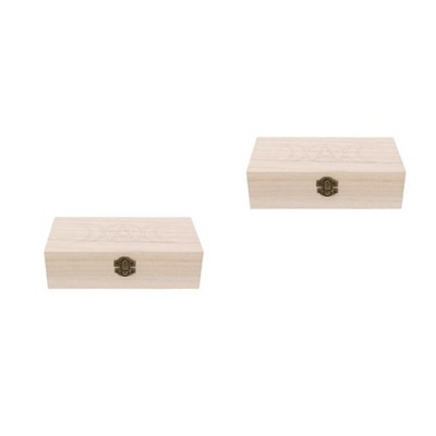  2er-Pack Tarotkartenhalter-Box   Vintage-Schmuckkästchen aus Holz,