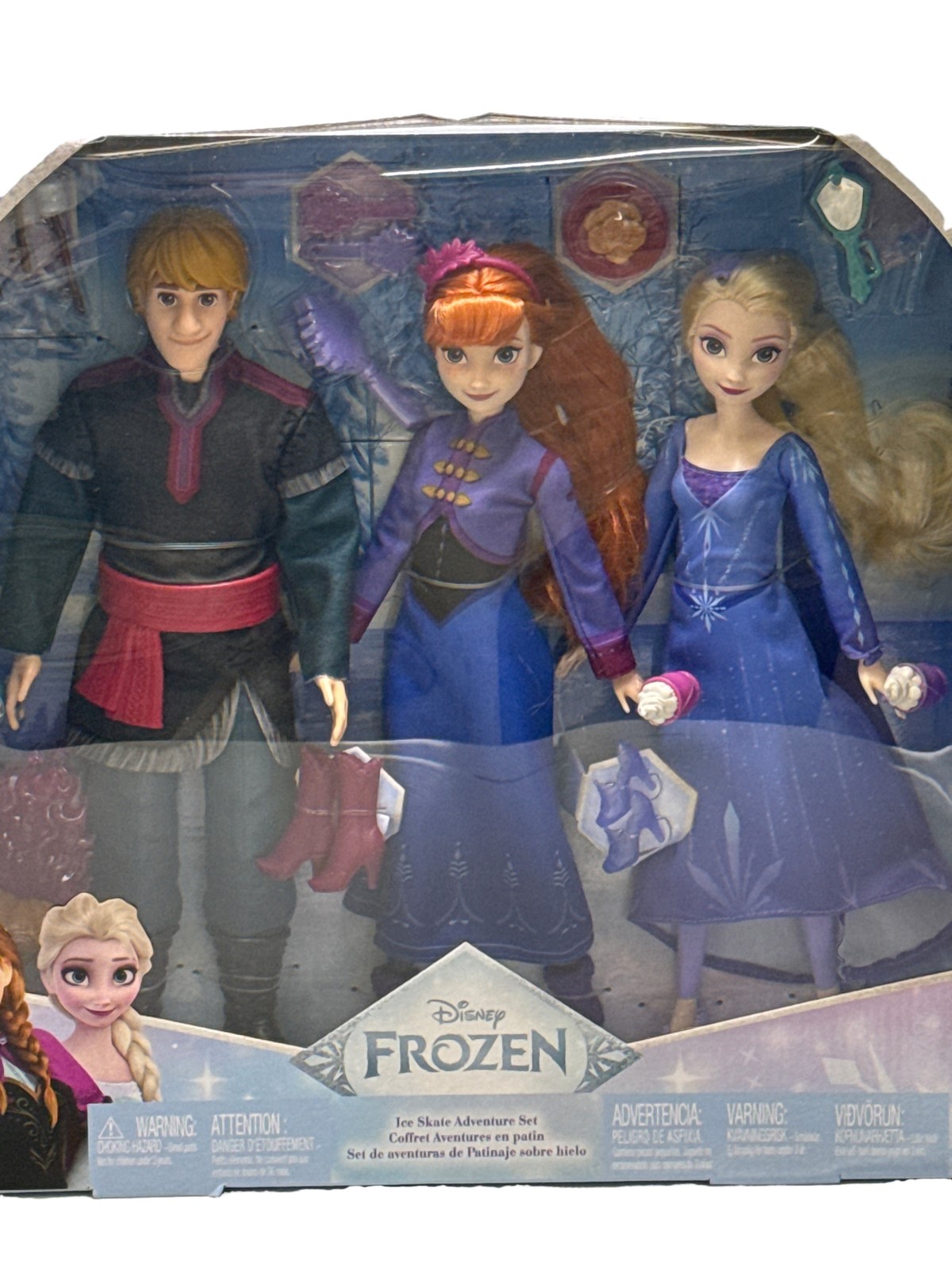Disney Frozen Deluxe Petite Doll Set Anna Elsa Kristoff Mattel
