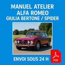 Manuel Atelier Alfa Romeo Giulia Bertone et Spider 1962-1977 RTA CD PDF