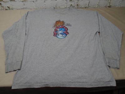 JNCO Jeans Freakshow Vintage T Shirt Size XL Gray Back Hit Long Sleeve Tee