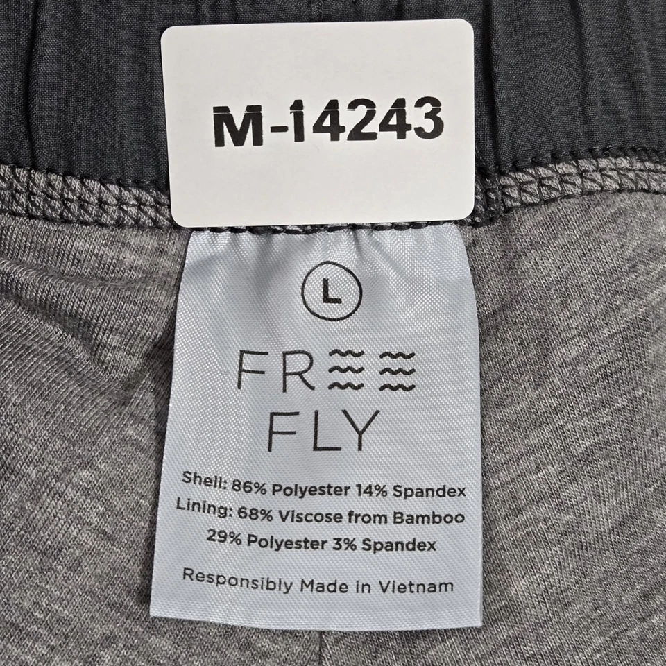 Calça jogger masculina Free Fly Activewear L cinza costura interna 29" - Imagem 2 de 4