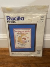 Bucilla Sampler Made in Heaven Birth Announcement 49287 Sealed NOS Cross Stitch