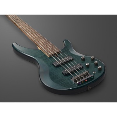 Yamaha TRBX605FM 5 String Solid Alder Electric Bass Guitar (Indigo