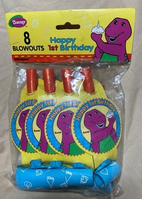 Vintage 1990s 1st Birthday Blow Outs NOS  Pkg 8