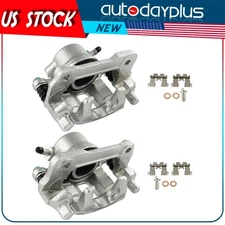 Pair Front Brake Calipers w/ Bracket For 1989-1992 Chevrolet Tracker L4 1.6L USA