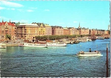 Stockholm Strandvägen iconic Waterfront Continental by Trimboli Postcard