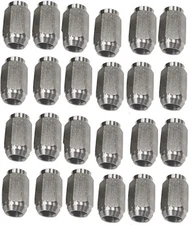 24-Pk 1/2" Solid 304 Stainless Steel Lug Nuts For Trailer Wheels 1/2-20 Thread