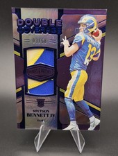 2023 Panini Plates & Patches Stetson Bennett #DC-35 Double Coverage Blue /50 