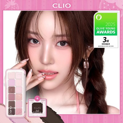 CLIO Pro Eye Palette #22 SUGAR AFTERNOON W/FREE SINGLE - FROM OLIVE YOUNG