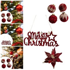 Velvet Christmas Ornament Flocked Home Decor Elegant Xmas Tree Ornament