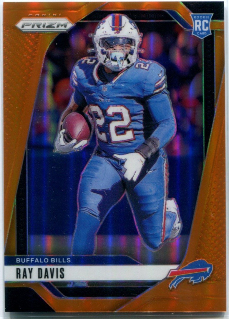 RAY DAVIS 2024 Panini Prizm ORANGE PRIZM RC Rookie #382 /249