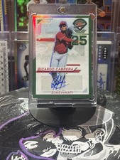 2025 Panini Prospect Edition Ricardo Cabrera Green Prizm Rookie Auto