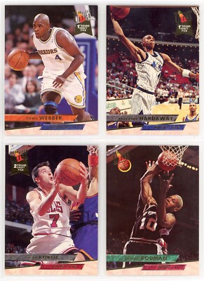1993-94 Fleer Ultra Series 2 Set #201-375 Webber & Hardaway RCs NM+ (A)